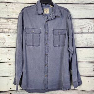 Red Head Brand Co. Men’s Large Chambray Button Up Long Sleeve Outdoor Shirt